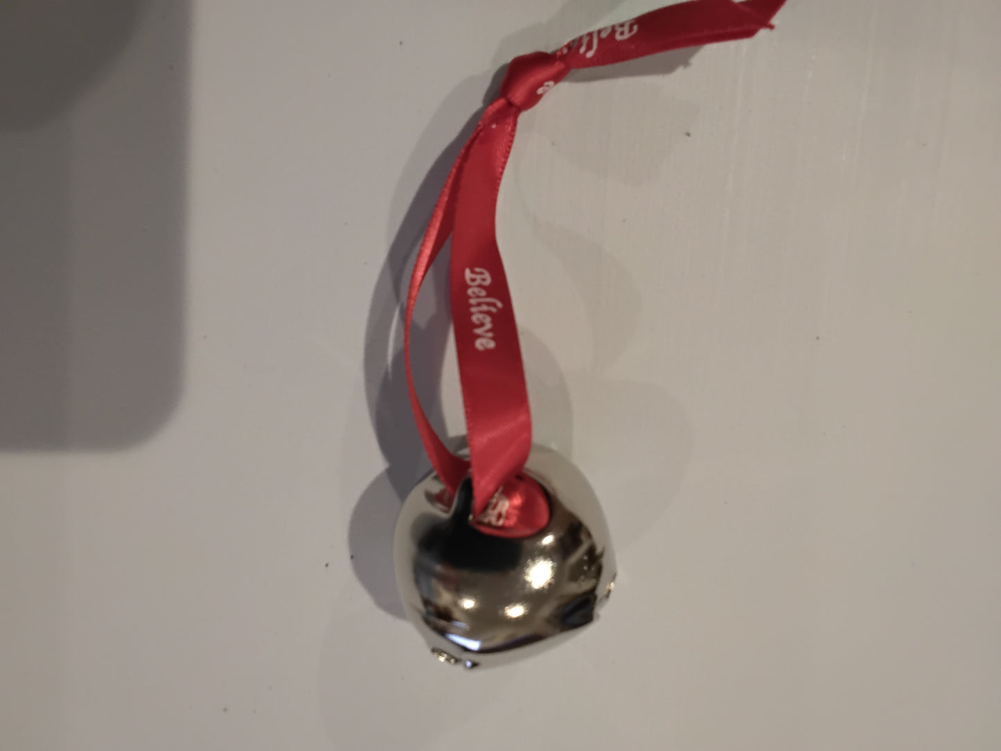 Ornament - Christmas - Believe Silver Bell