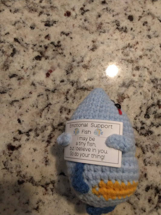 Emotional Support Fish - Crochet