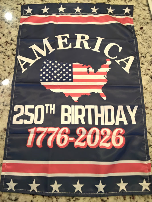 Garden Flag - USA 250th Birthday - 1776-2026