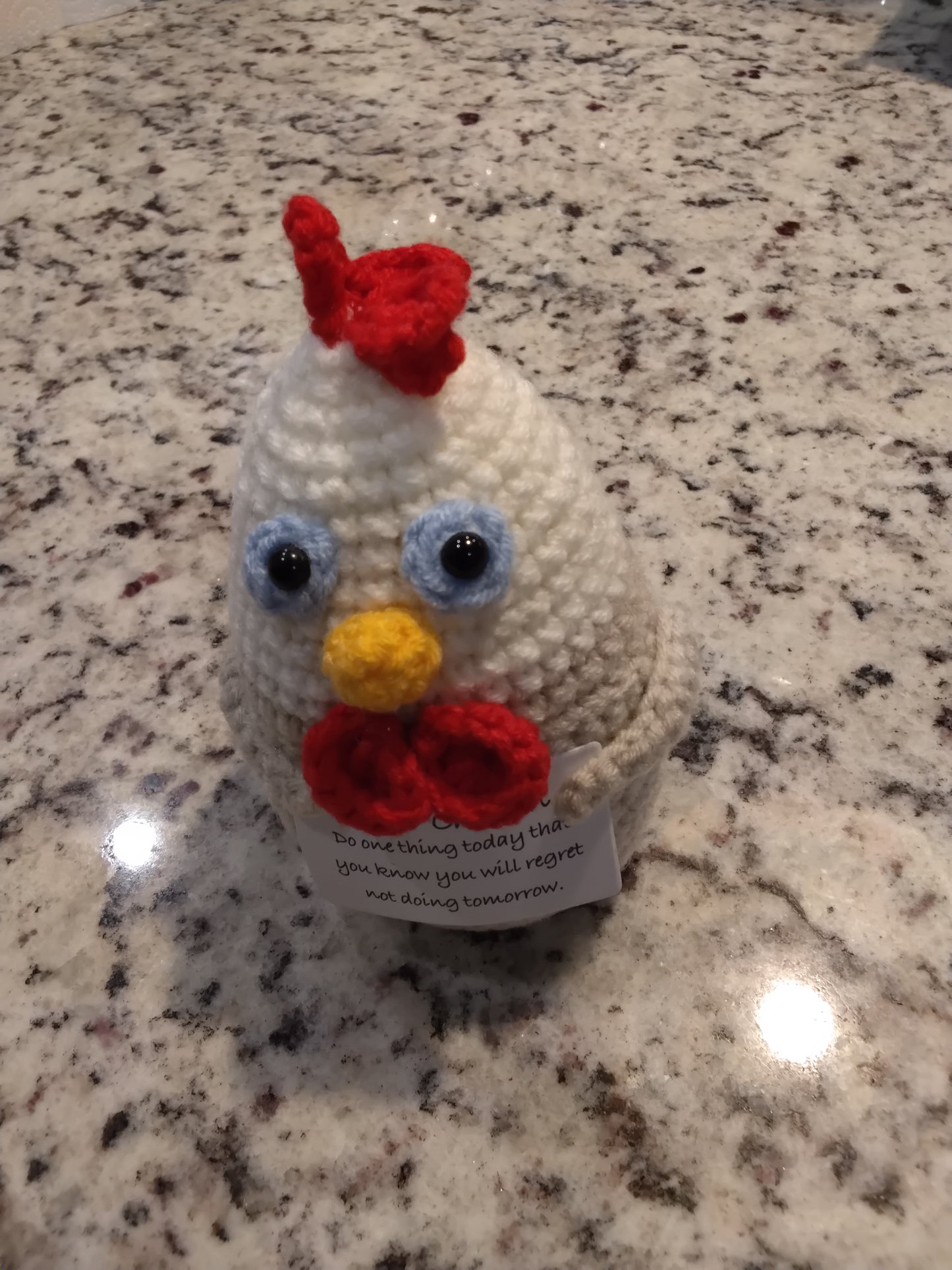 Positive Chicken - Crochet -  Do one thing right today