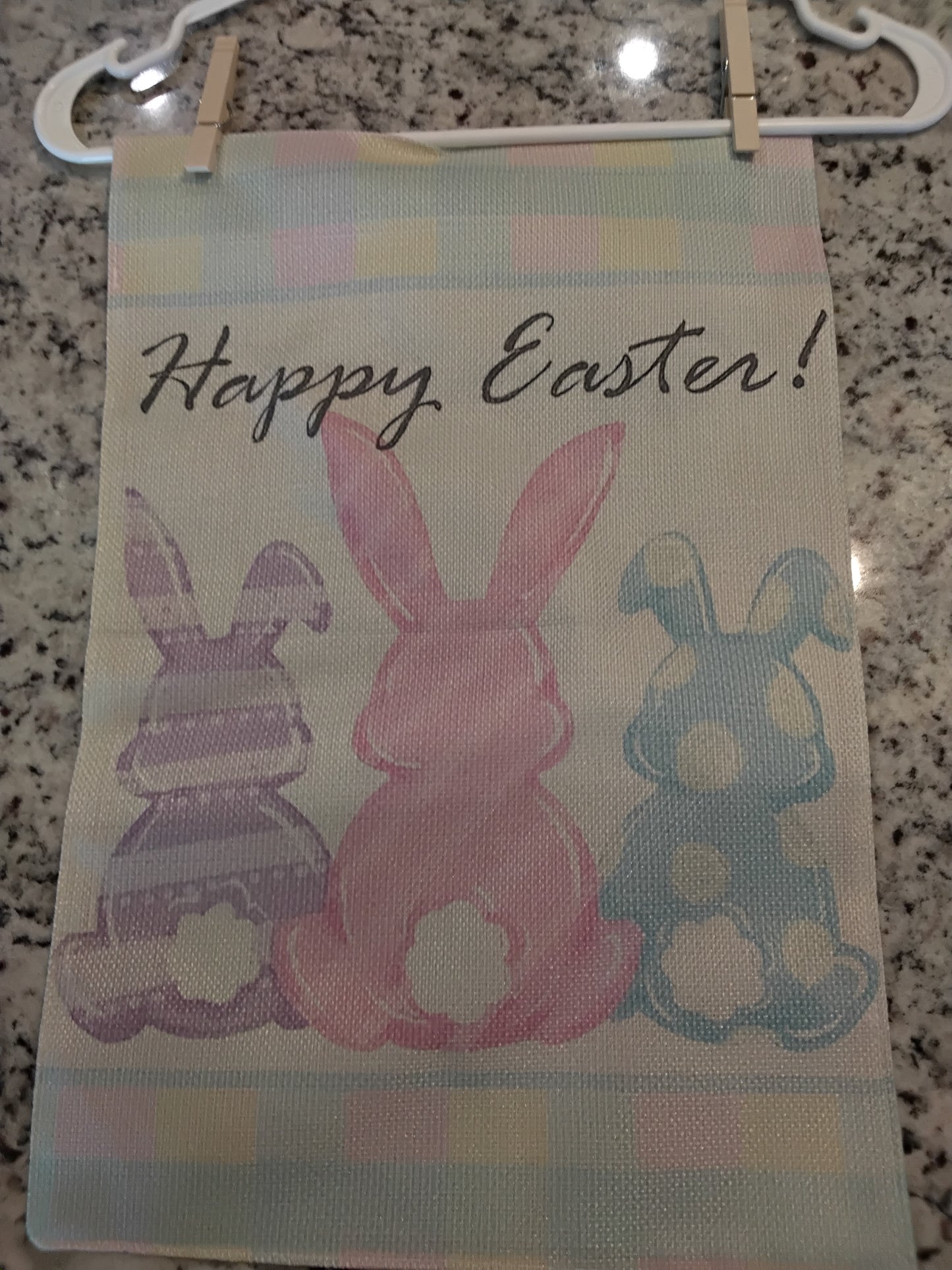 Garden Flag - Happy Easter Three (3) Bunny Butts