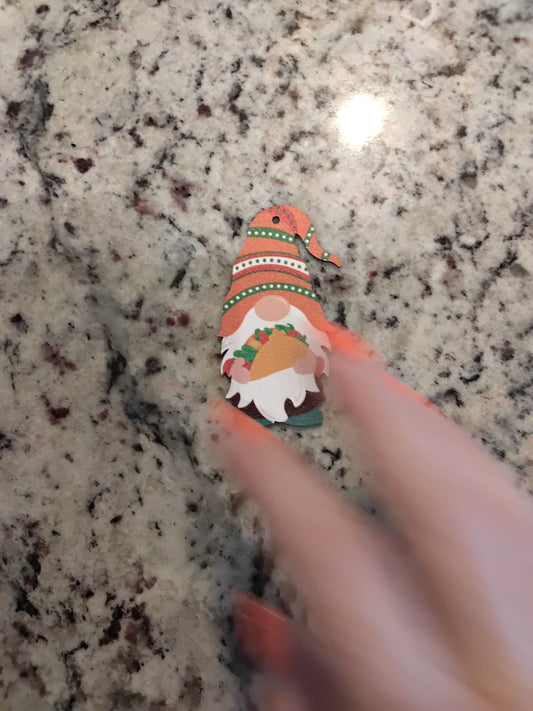 Ornament - Fiesta Gnome w/ Taco