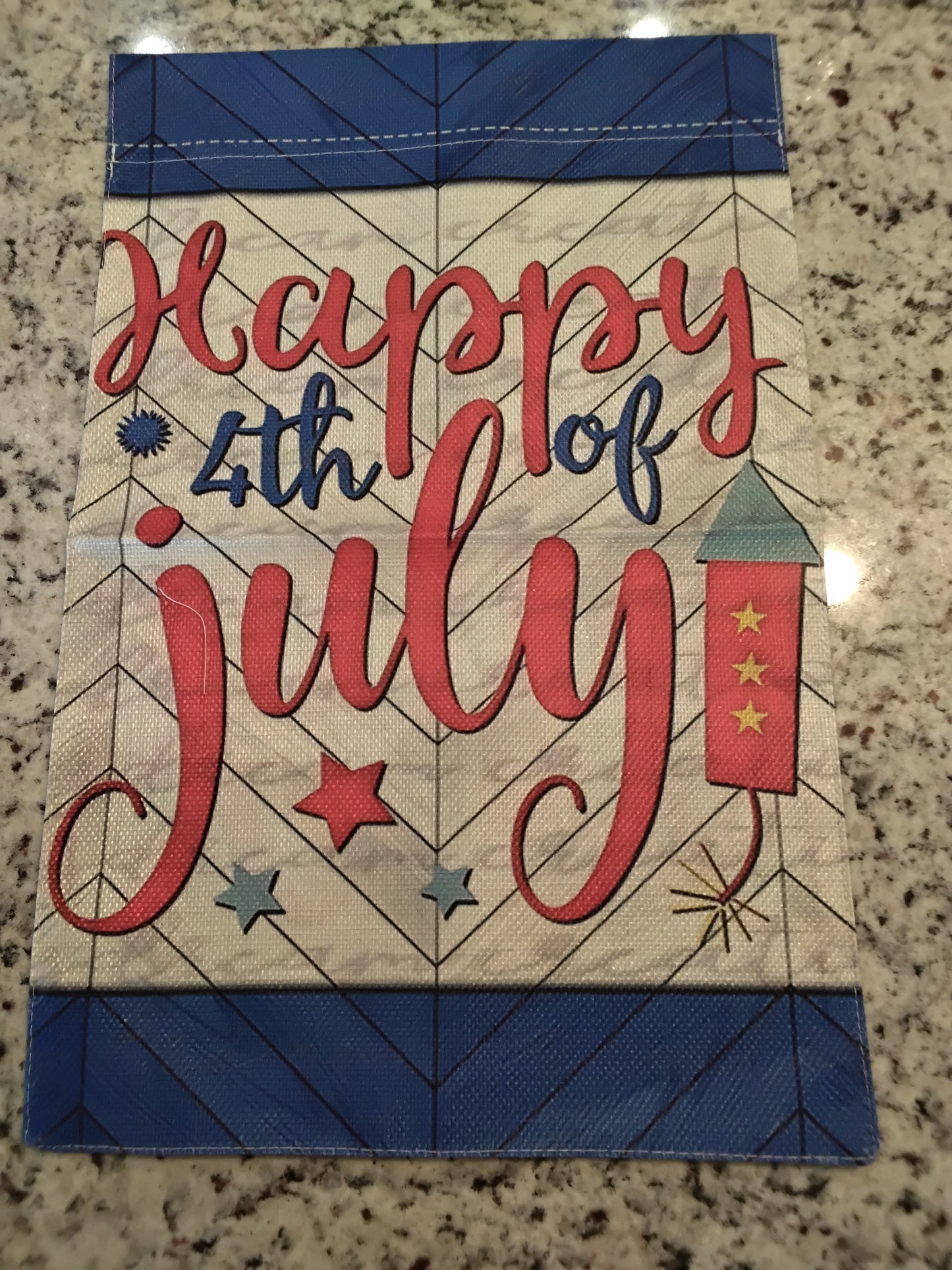 Garden Flag - Happy 4th of July