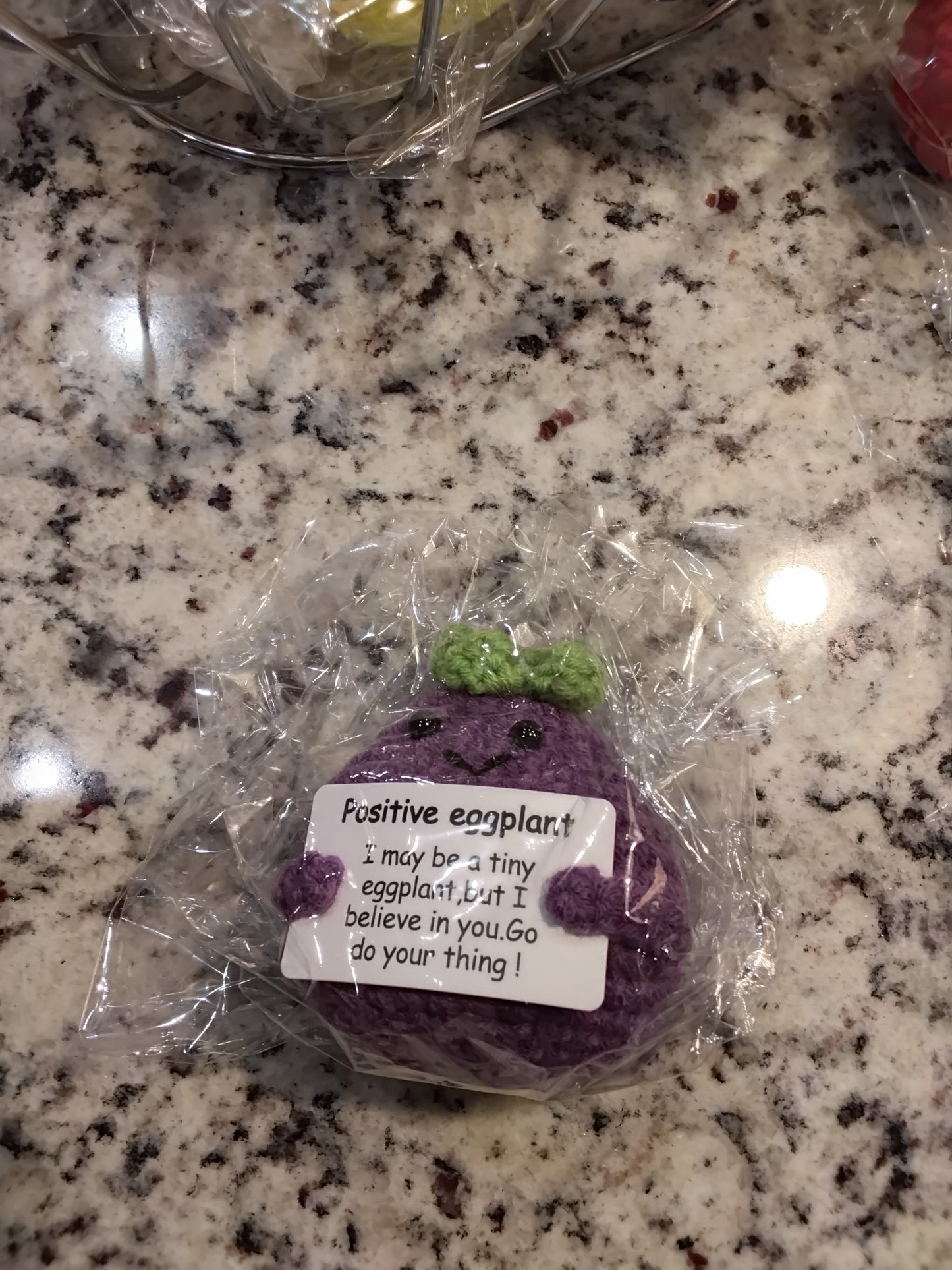 Positive Fruit - Eggplant Crochet