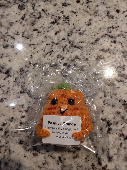 Positive Fruit - Orange Crochet