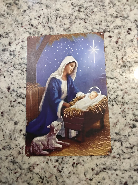Sign - Religious Mary and Jesus