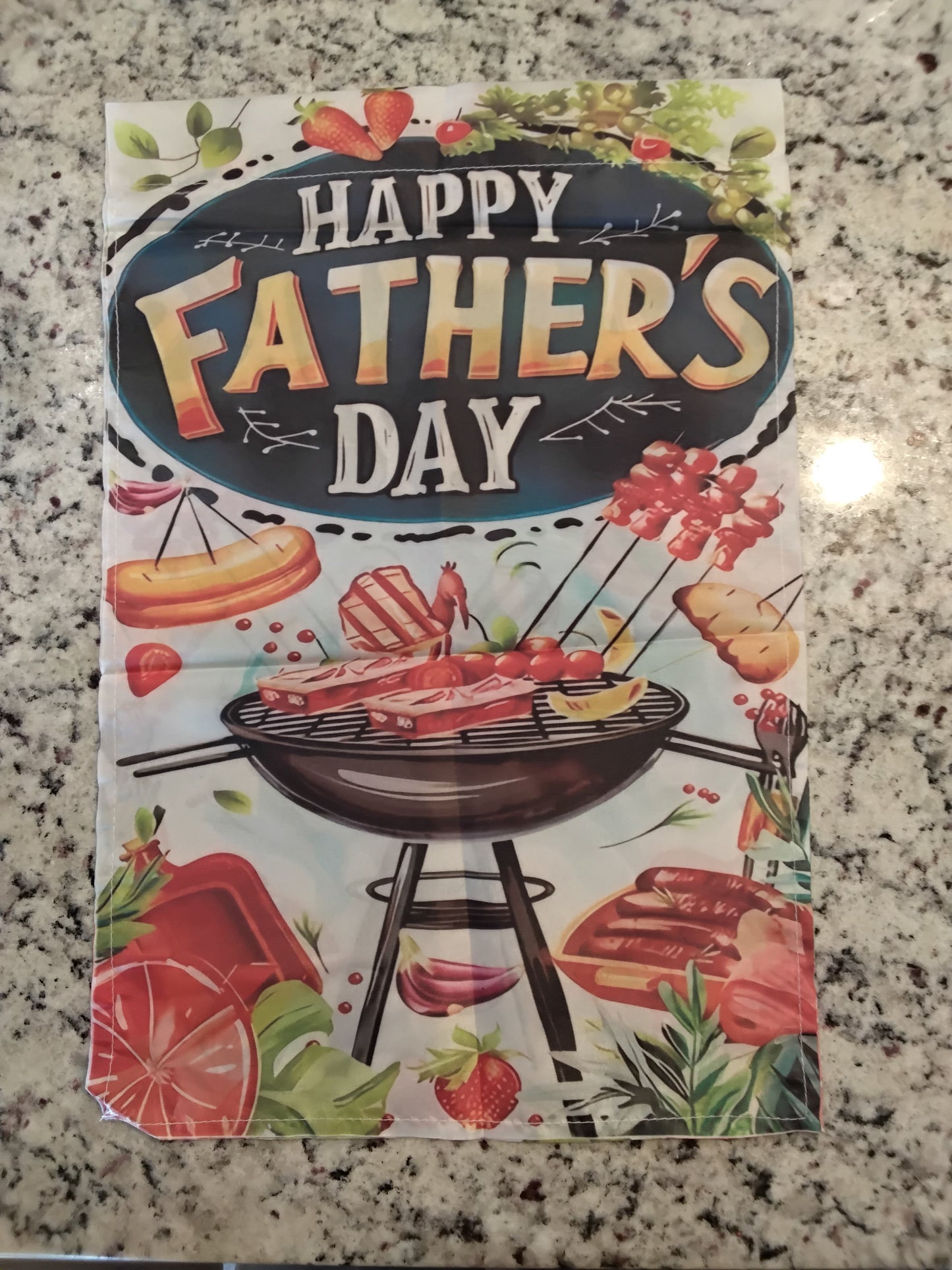Garden Flag - Happy Father's Day - Grill