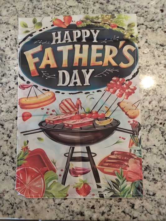Garden Flag - Happy Father's Day - Grill