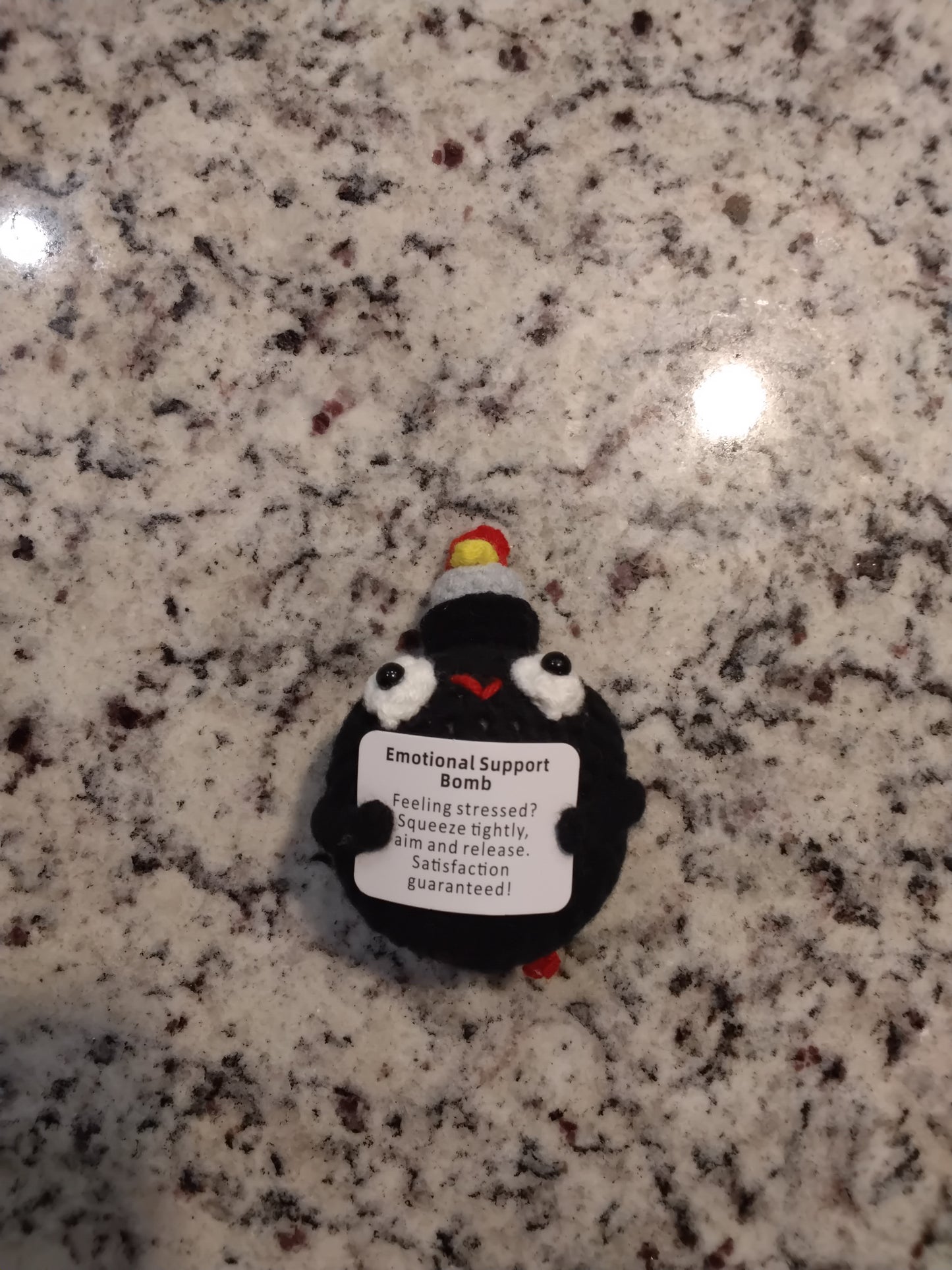 Emotional Support "F" Bomb - Crochet