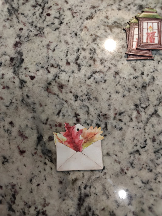 Ornament - Fall - Leaf Letter Envelope