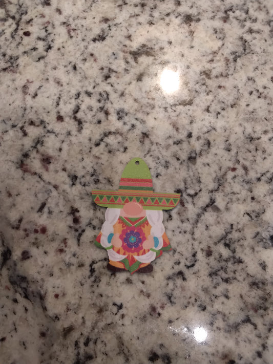 Ornament - Fiesta Gnome w/ Green Sombrero