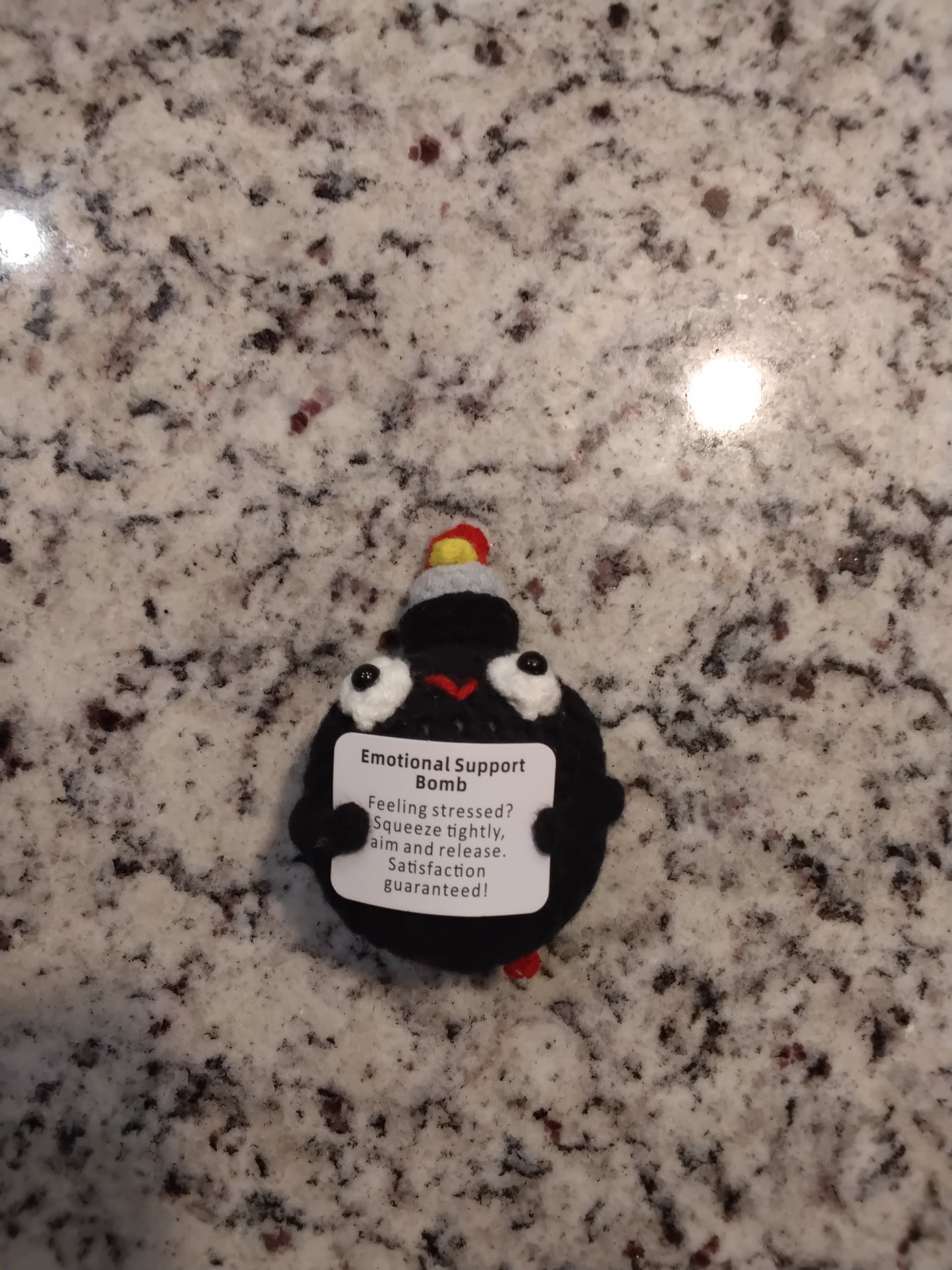 Emotional Support "F" Bomb - Crochet
