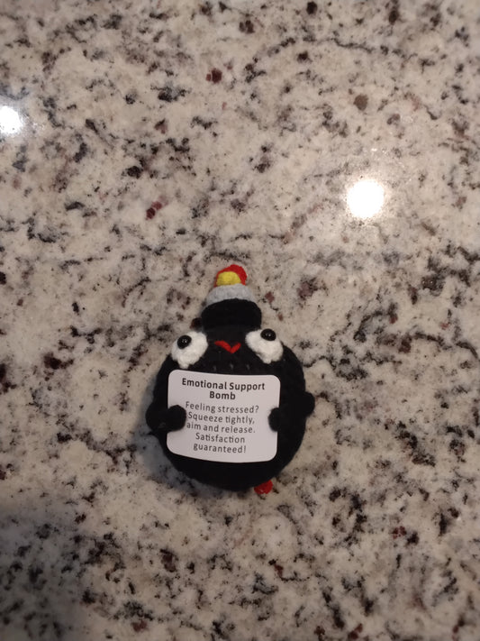 Emotional Support "F" Bomb - Crochet