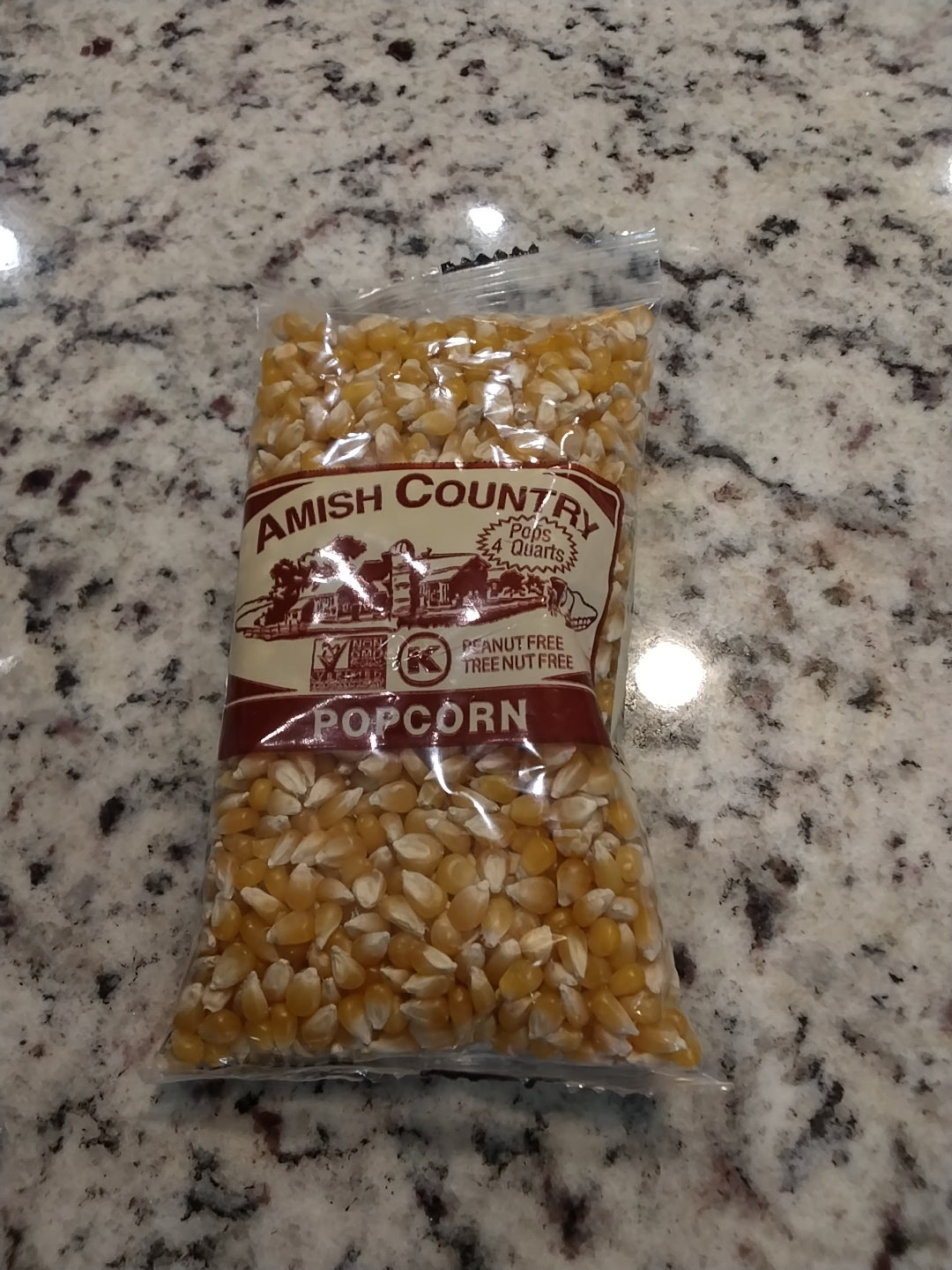 Amish Country Ladyfinger Hulless Popcorn 14oz Bottle