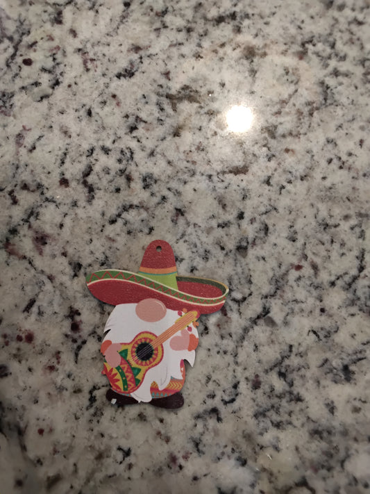 Ornament - Fiesta Gnome w/ Guitar